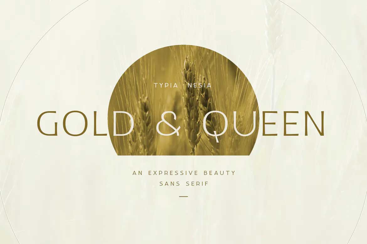 Gold and Queen Font