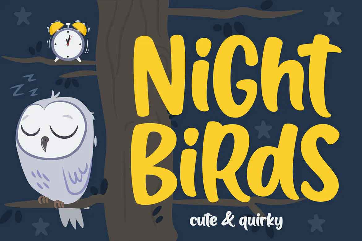 Night Birds Font