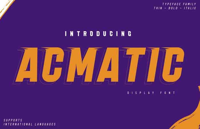 Acmatic Font