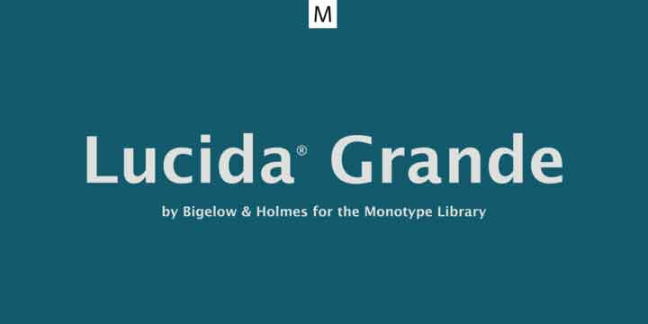 Lucida Grande Font