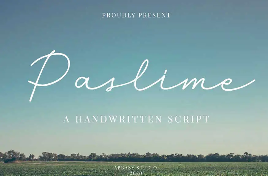 Paslime Font