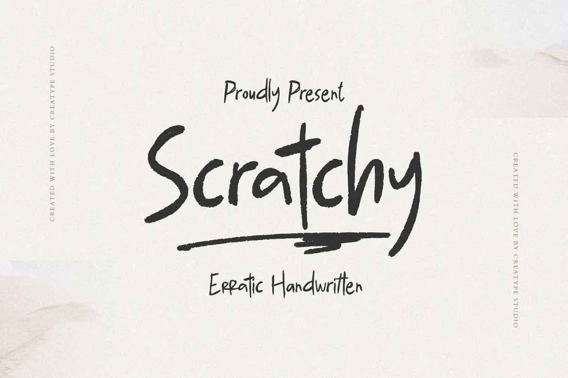 Scratchy Font