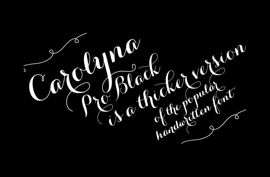 Carolyna Pro Black Font