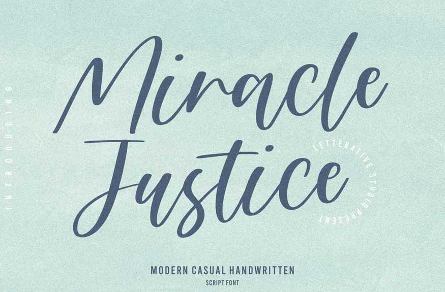 Miracle Justice Script Font