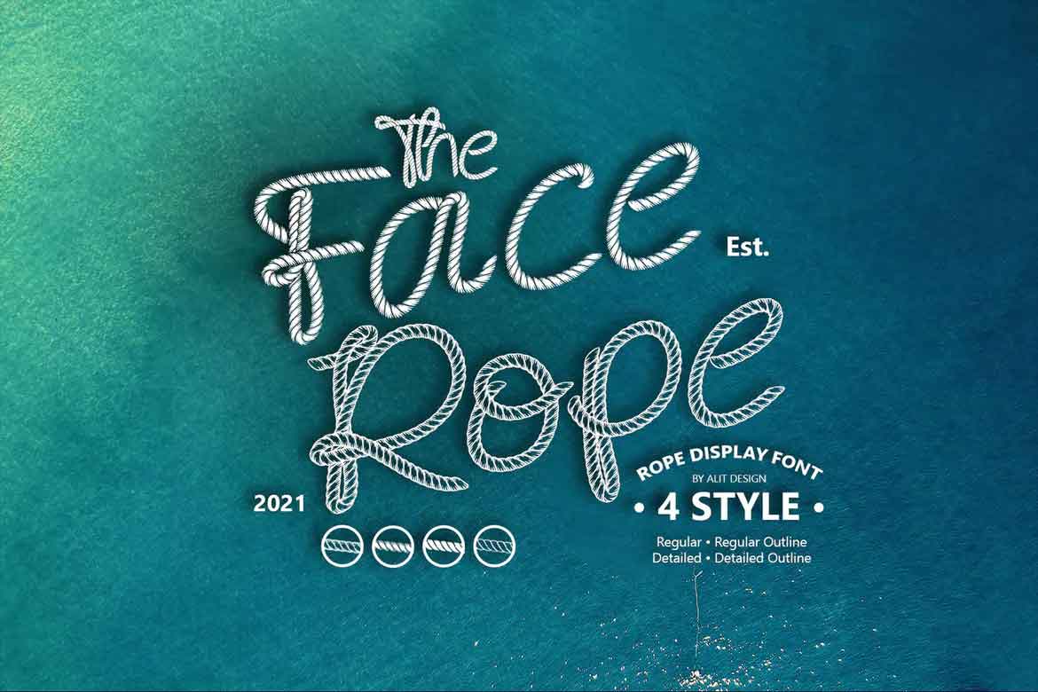 Face Rope Font