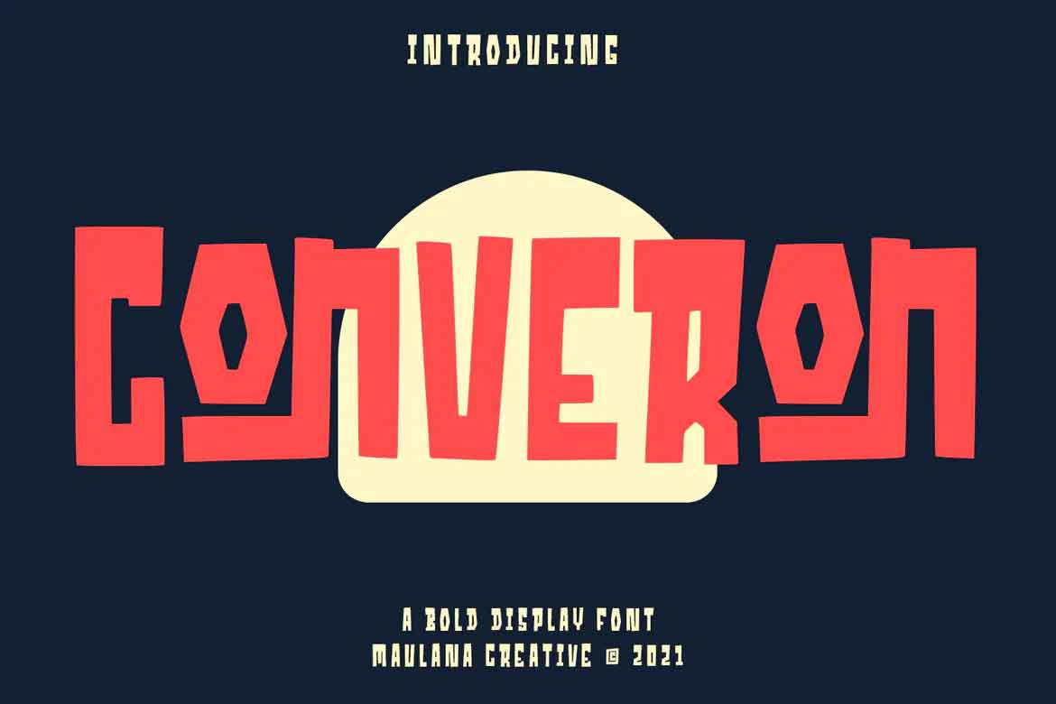 Converon Cubical Font