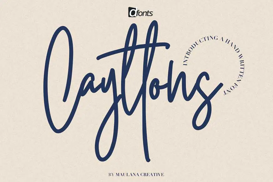 Cayttons Signature Font