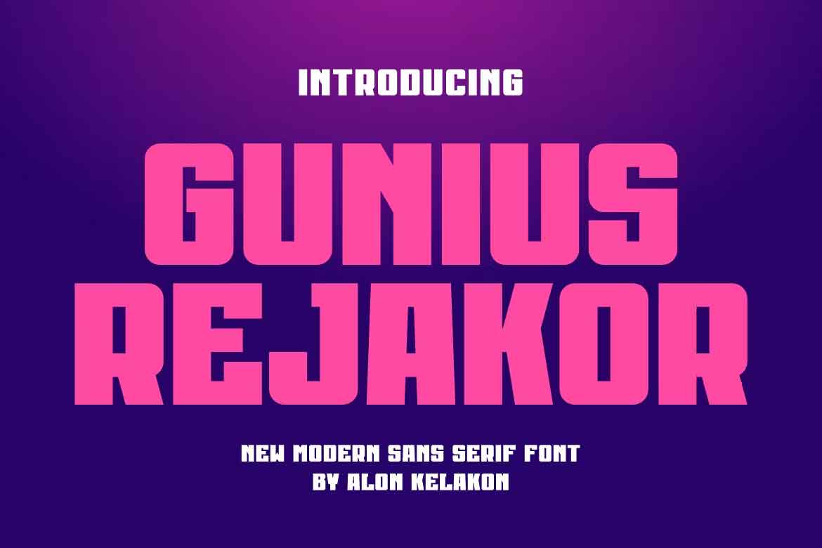 Gunius Rejakor Font