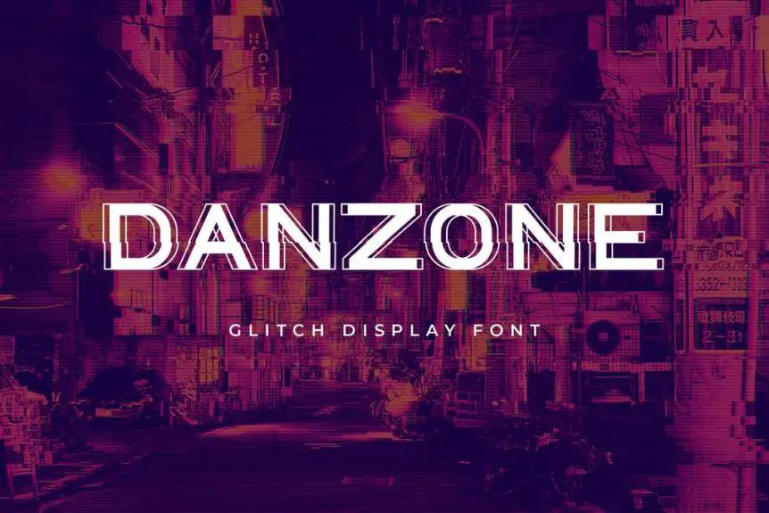 Danzone Display Font