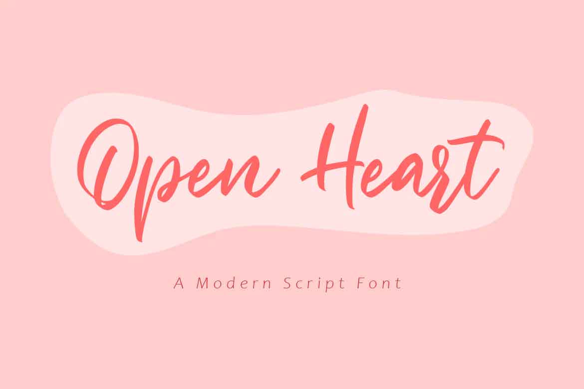 Open Heart Font