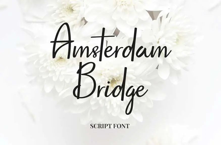 Amsterdam Bridge Font