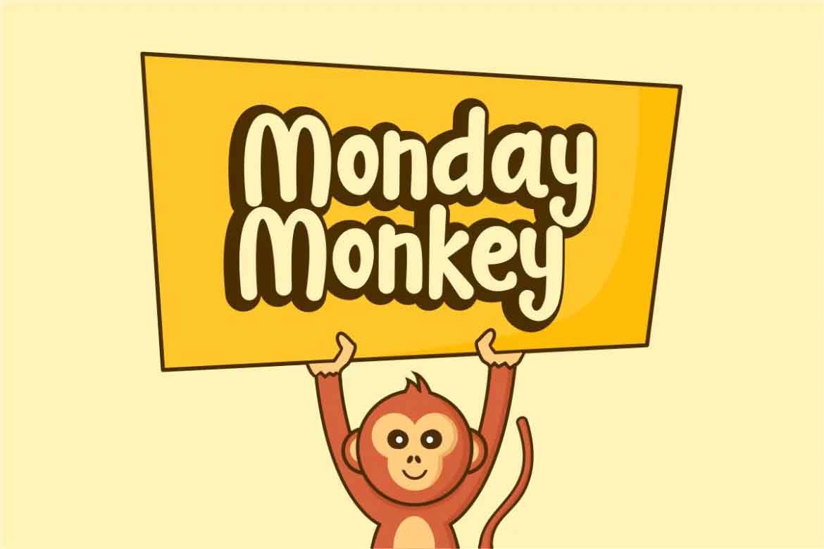 Monday Monkey Font