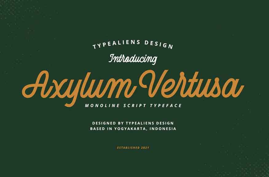 Axylum Vertusa Font