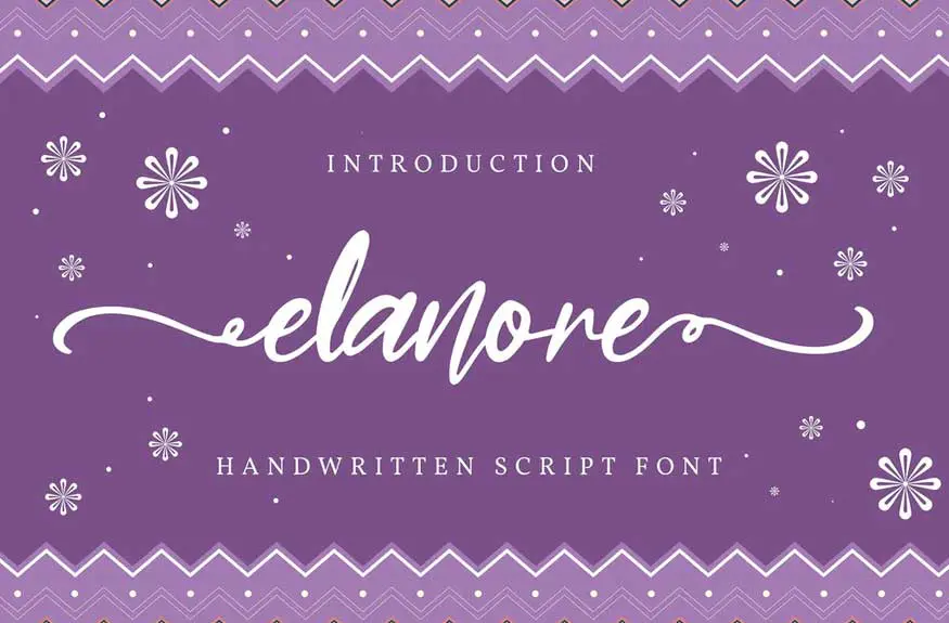 Elanore | Handwritten Script Font