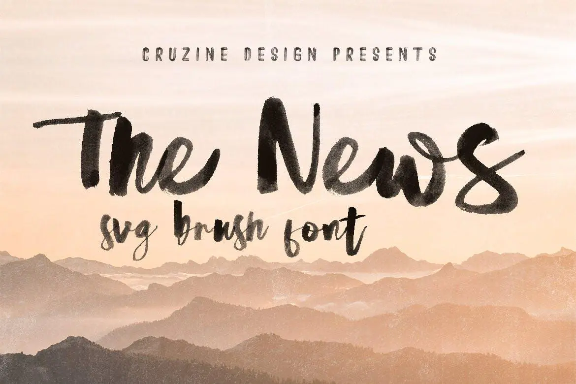 The News Brush & SVG Font