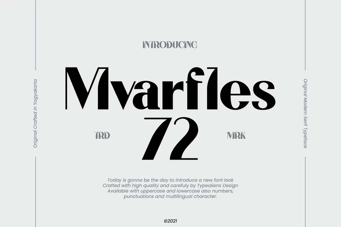 Mvarfles 72 Font