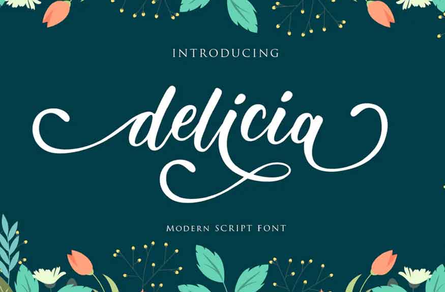 Delicia Script Font