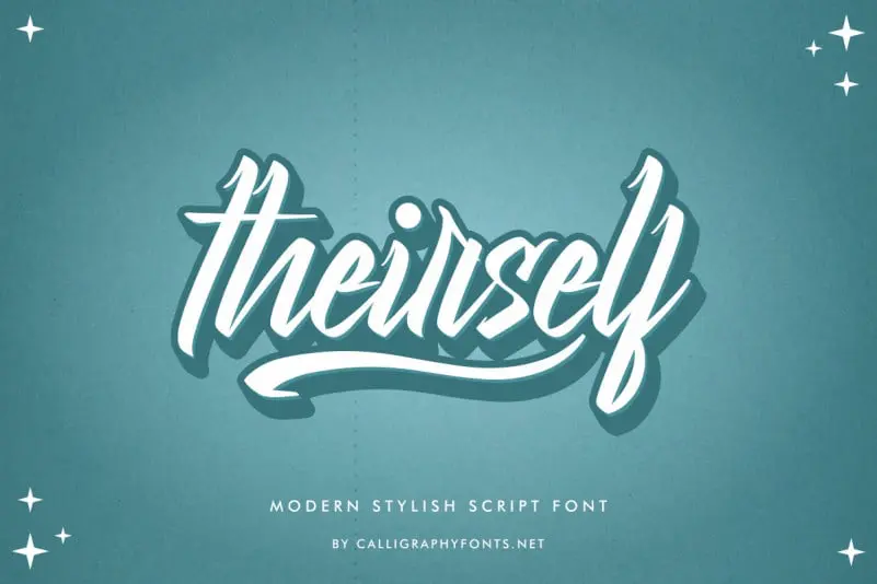 Theirself Script Font