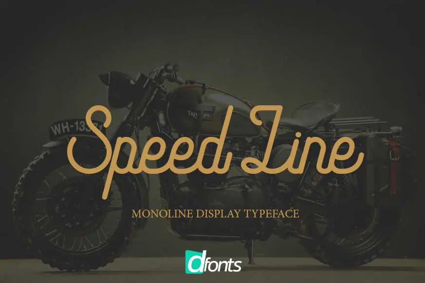 Speed Line Font