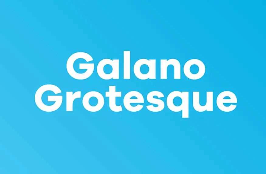 Galano Grotesque Font Family