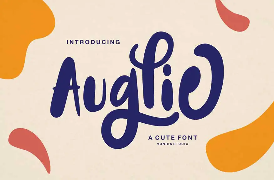 Auglie | A Cute Font