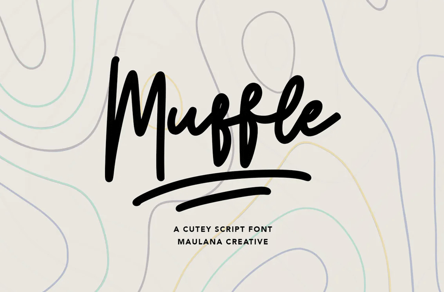 Muffle Cutey Script Font