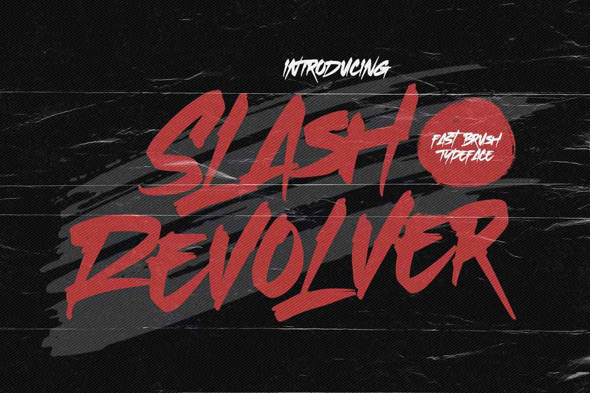 Slash Revolver Font