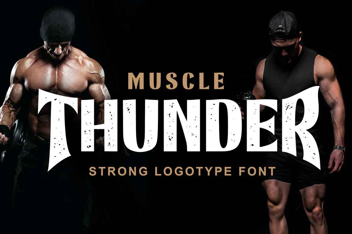 Muscle Thunder Font