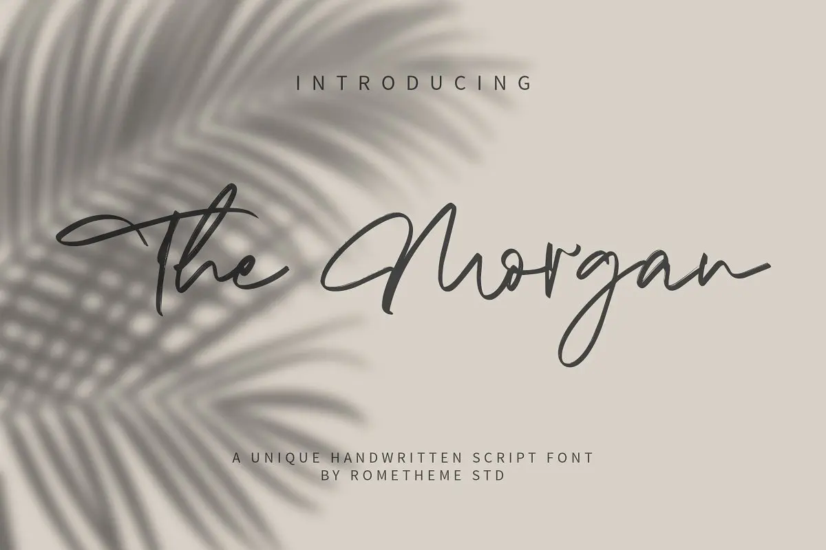 The Morgan - Signature Script Font