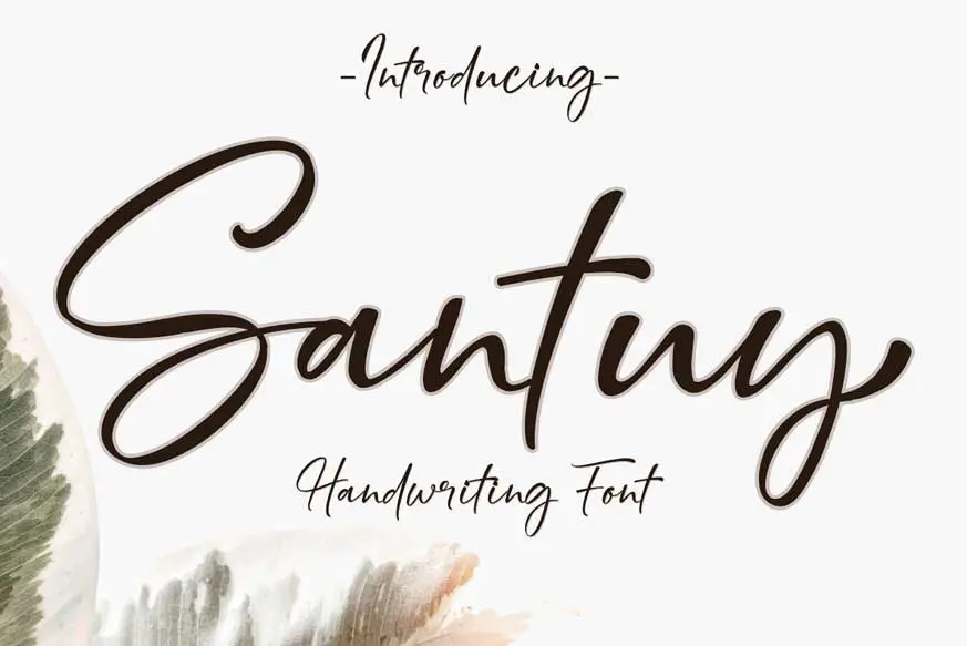 Santuy Handwriting Font