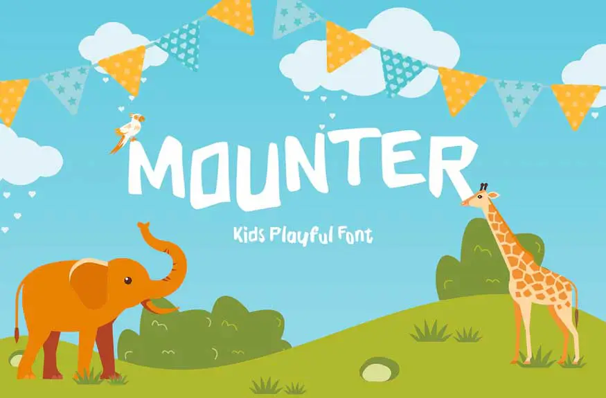 Mounter Kid Display Font