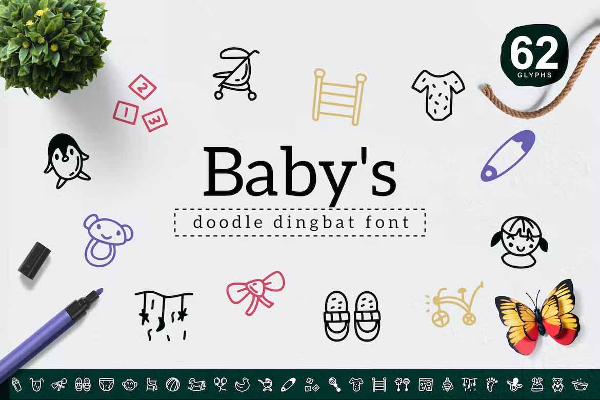 Baby's Dingbat Font