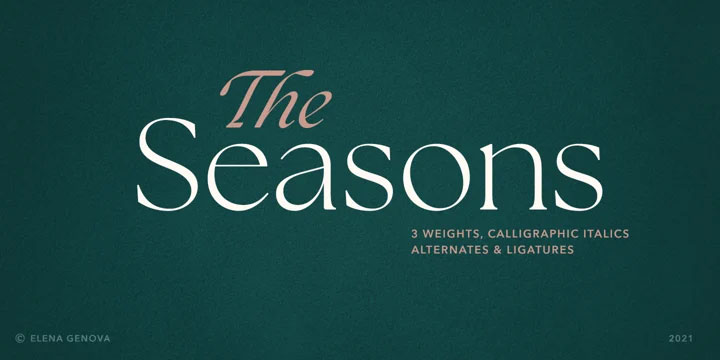 The Seasons Font