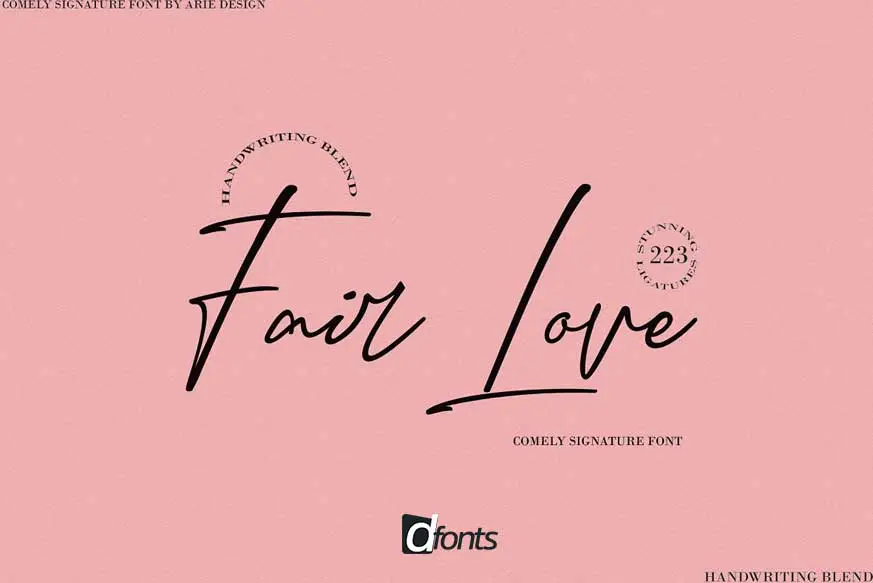 Fair Love Script Font