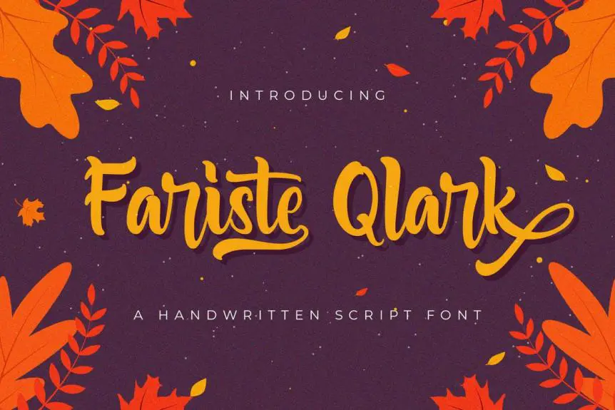 Fariste Qlark - Handwritten Font