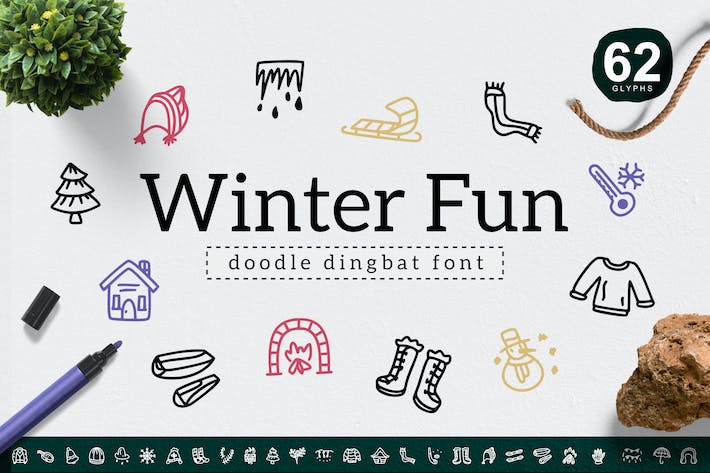 Winter Fun Dingbat Font