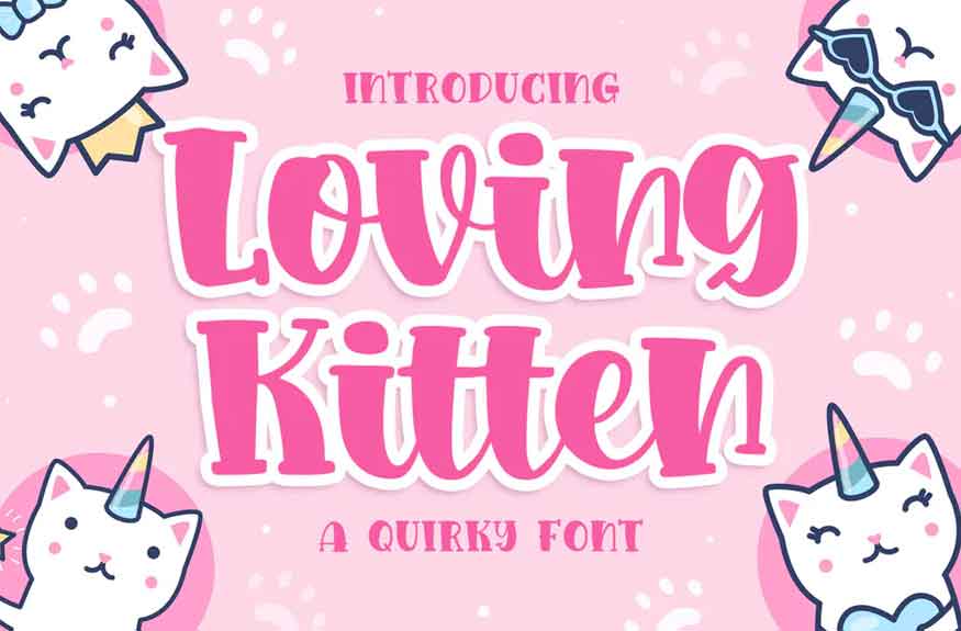 Loving Kitten Font