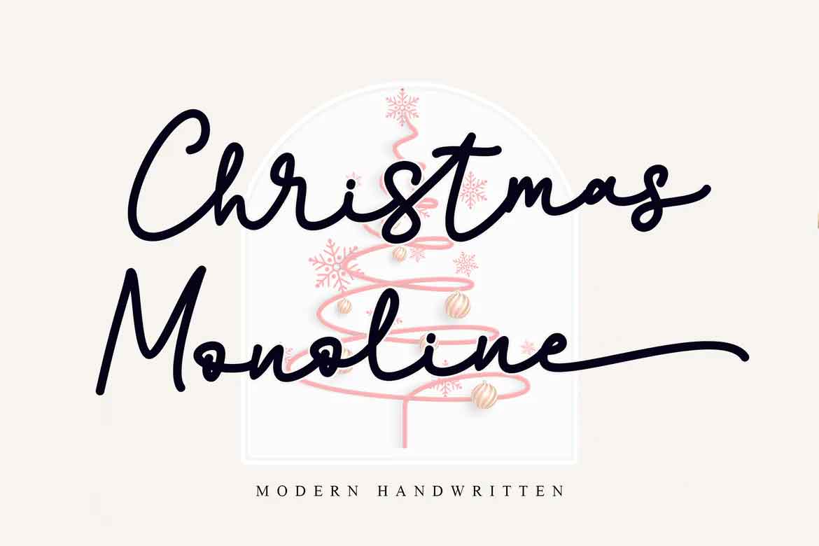 Christmas Monoline