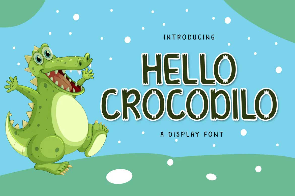 Hello Crocodilo Font