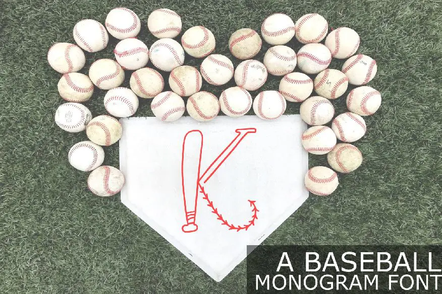 Baseball Monogram Font