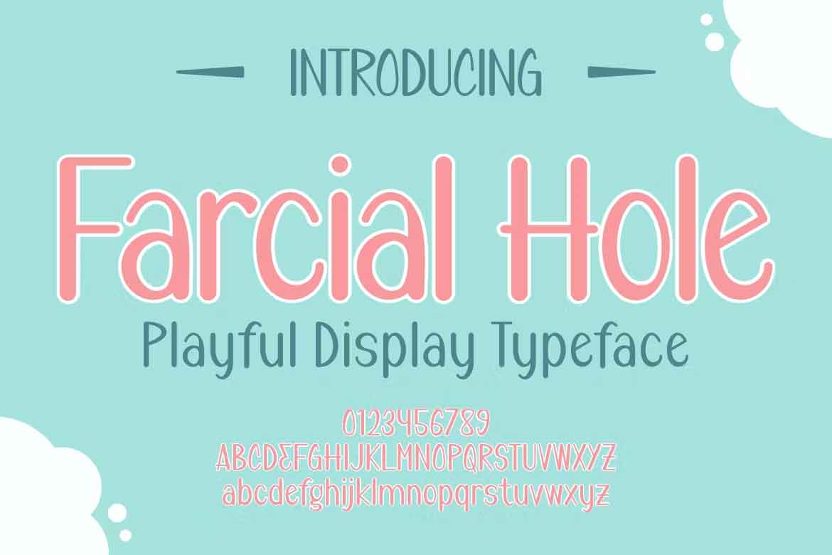 Farcial Hole Font