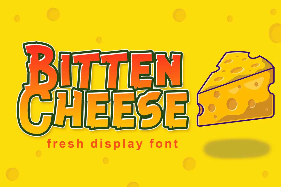 Bitten Cheese Font