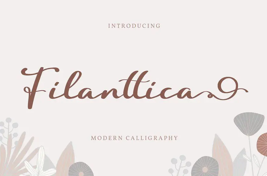 Filanttica | Modern Calligraphy Font