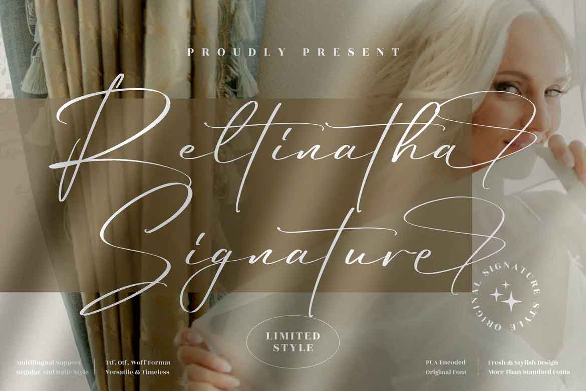 Reltinatha Signature Font