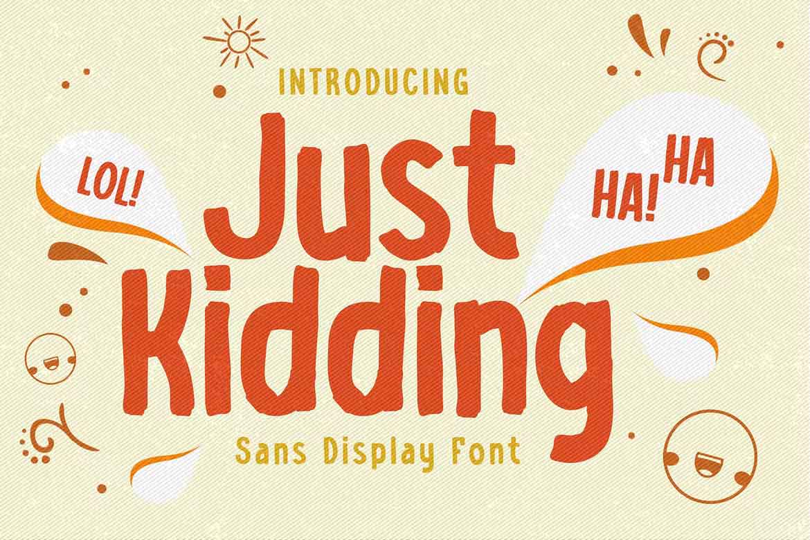 Just Kidding Font