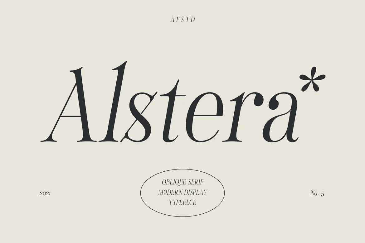 Alstera Oblique Font