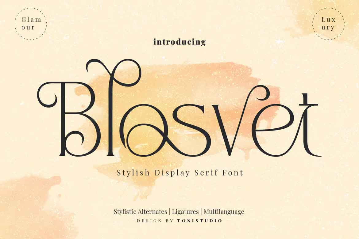 Blosvet Font