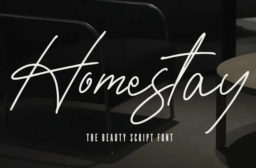 Homestay - The Beauty Script Font