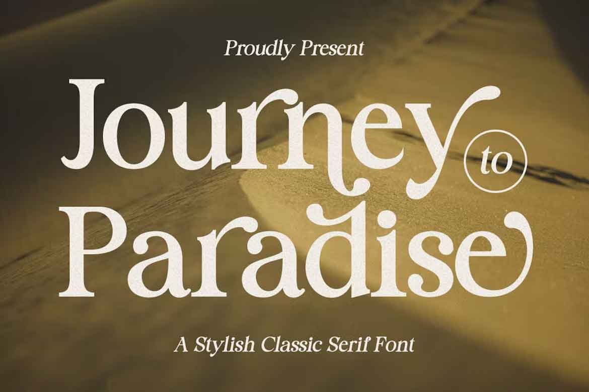 Journey to Paradise Font