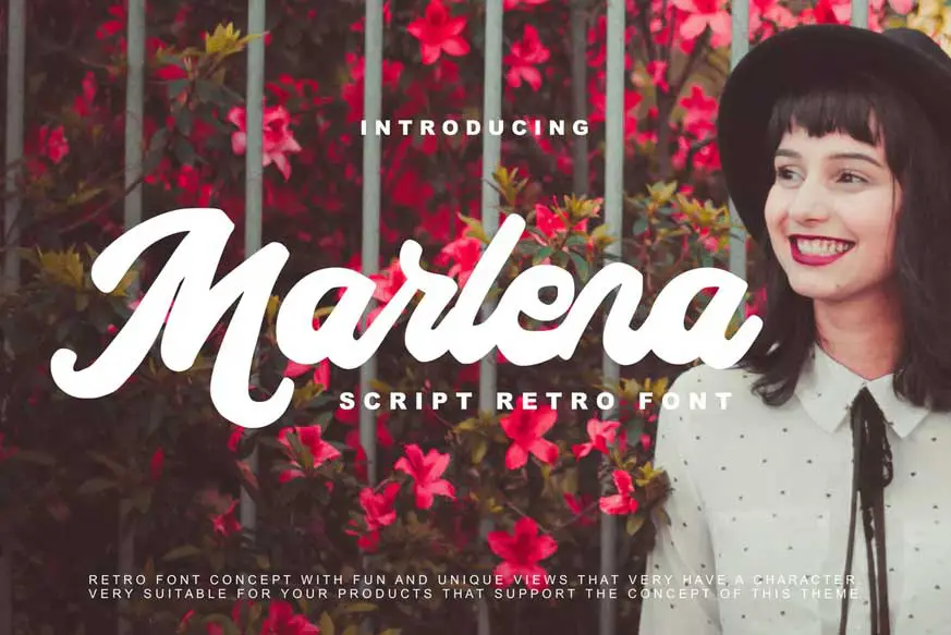 Marlena - Script Retro Font